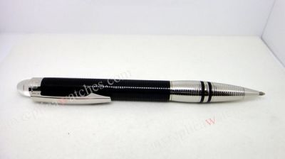 Montblanc Starwalker Doue Steel & Black Resin Ballpoint Pen